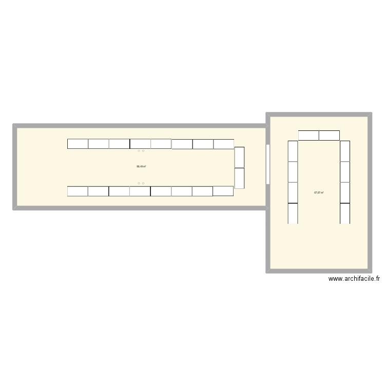 Bel étage config Réunion. Plan de 0 pièce et 0 m2