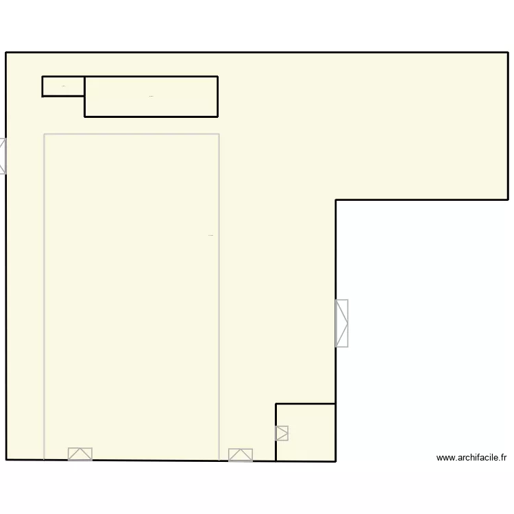plan exterieur depot. Plan de 3 pièces et 4774 m²