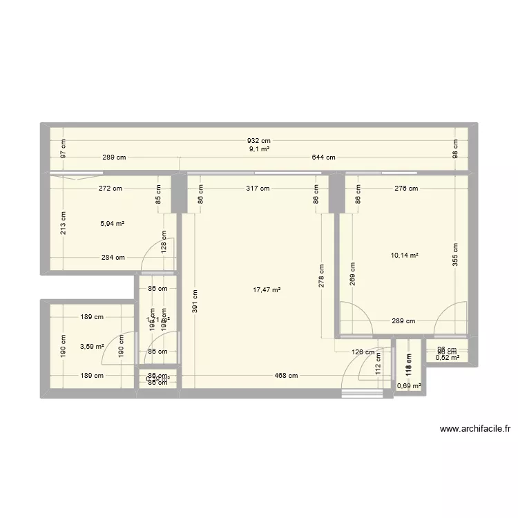Appartement. Plan de Appartement. Plan de