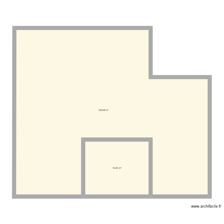 maison_chbre. Plan de 2 pièces et 140 m2