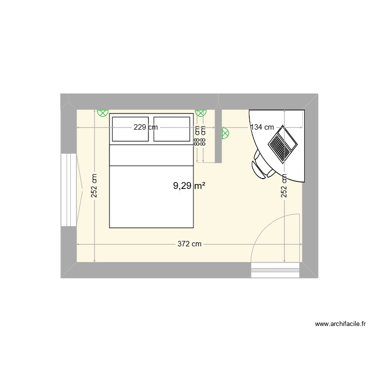 Chambre 2. Plan de 0 pièce et 0 m2