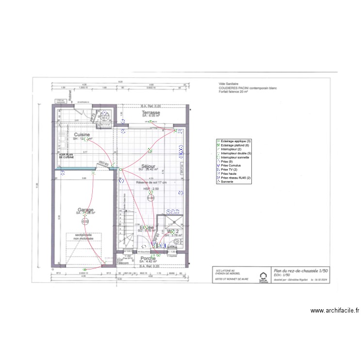 RDC ST BONNET. Plan de 0 pièce et 0 m2