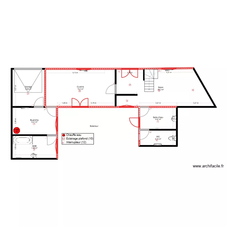 Plan pere RDV PRO. Plan de 7  et 79 m²