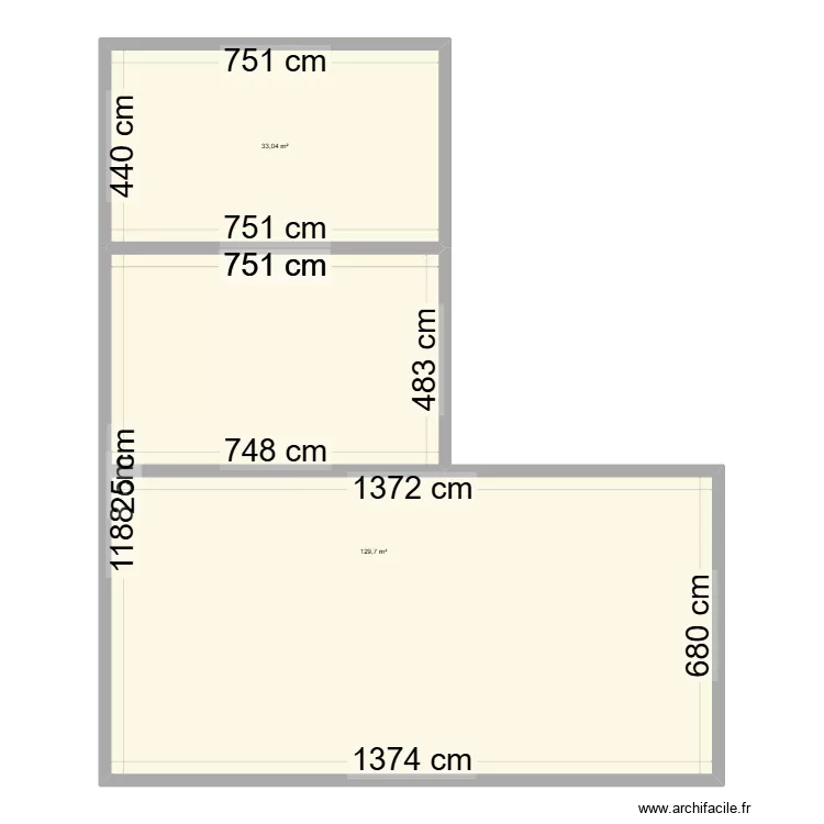 bryan ophelie. Plan de 2 pièces et 163 m²