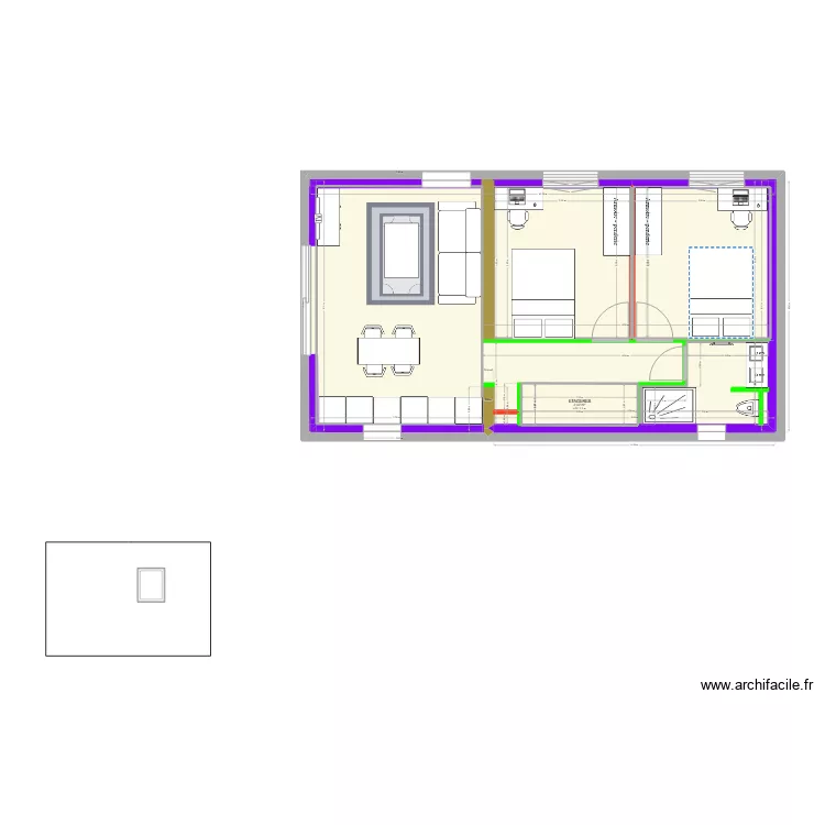 conca AMEENAGEMENT. Plan de 