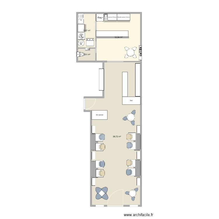 salon thé chastel 2. Plan de 0 pièce et 0 m2