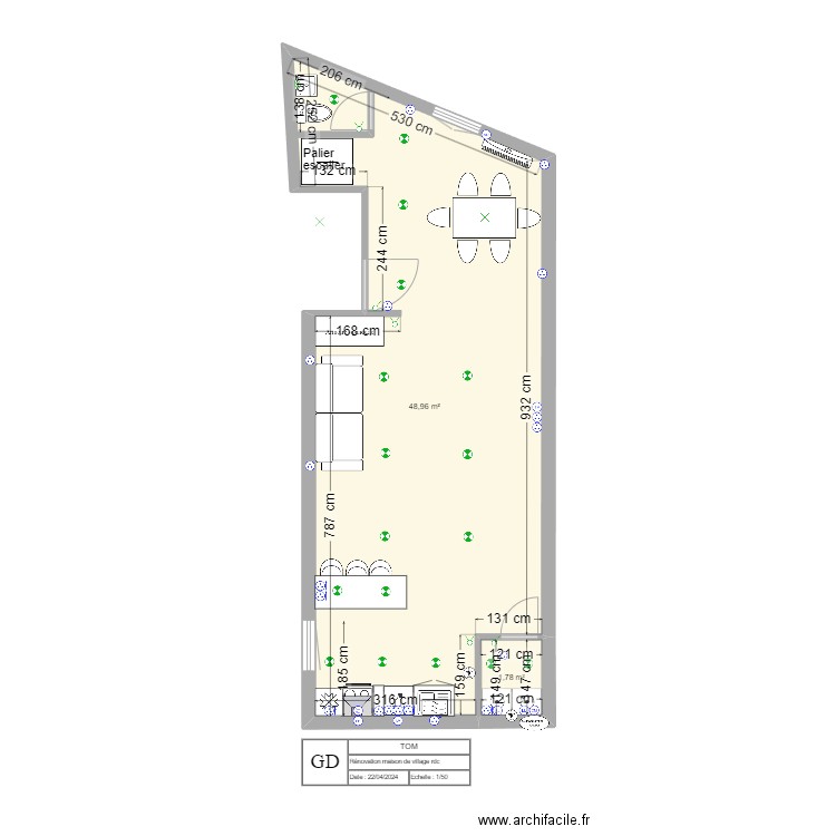 TOM RDC . Plan de 0 pièce et 0 m2