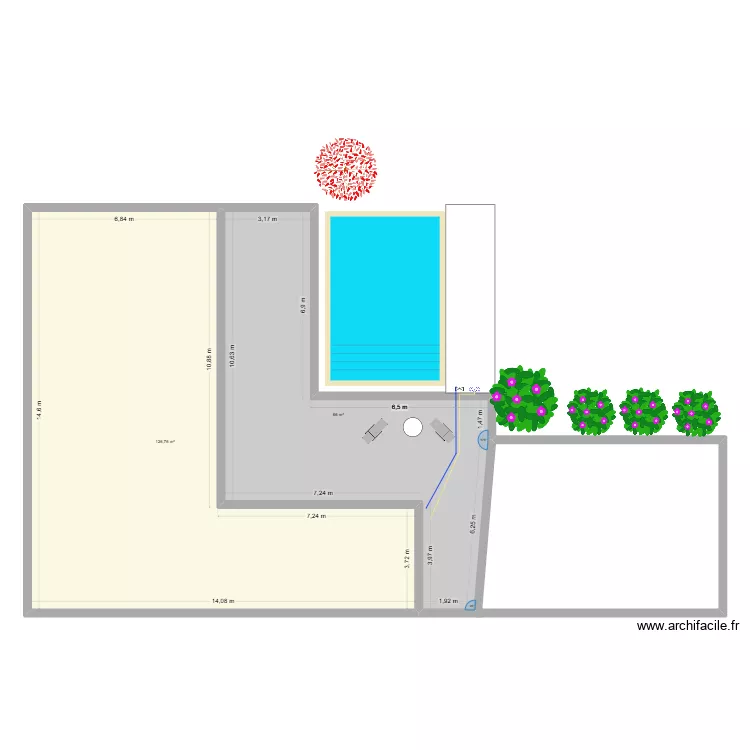 PISCINE PLAN V1. Plan de 2 et 193 m² PISCINE PLAN V1. Plan de 2 et 193 m²