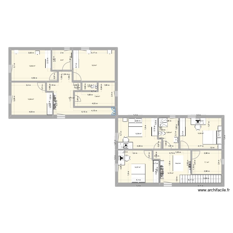 étage. Plan de 0 pièce et 0 m2 étage. Plan de 0 pièce et 0 m2