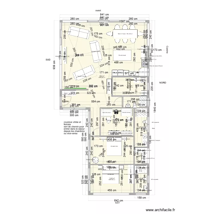 Plan L 135 m2 ALCOROCHEL. Plan de Plan L 135 m2 ALCOROCHEL. Plan de