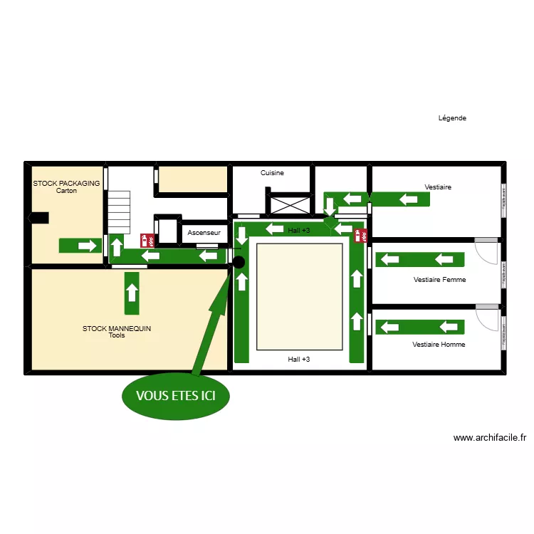 PLAN D'EVACUATION +3. Plan de 