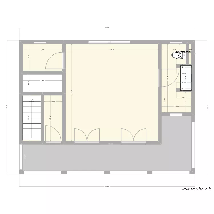 Maison hotte. Plan de Maison hotte. Plan de