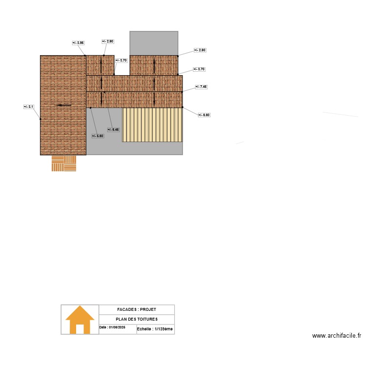 Plan terrain avant travaux. Plan de 0 pièce et 0 m2