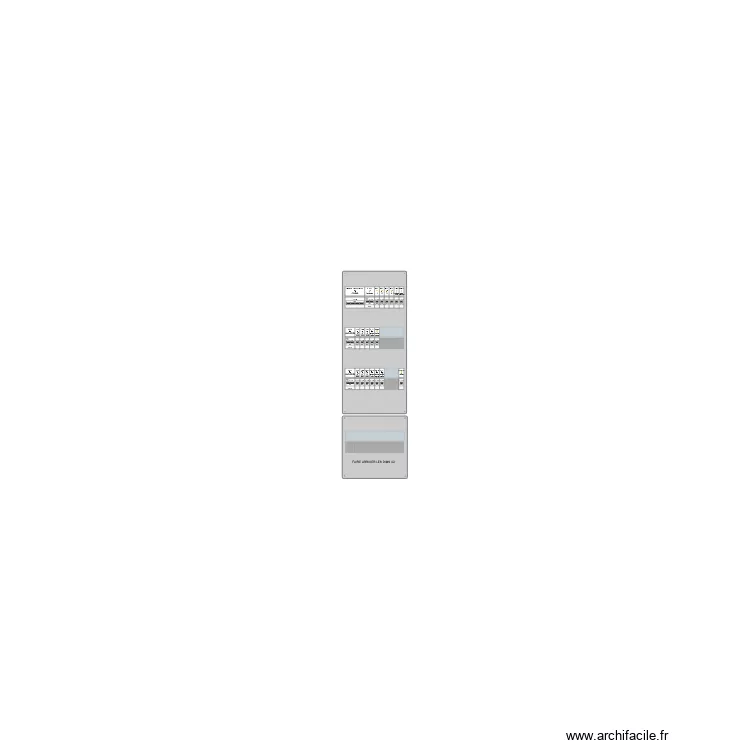 tableau electrique cinema h1h2. Plan de 