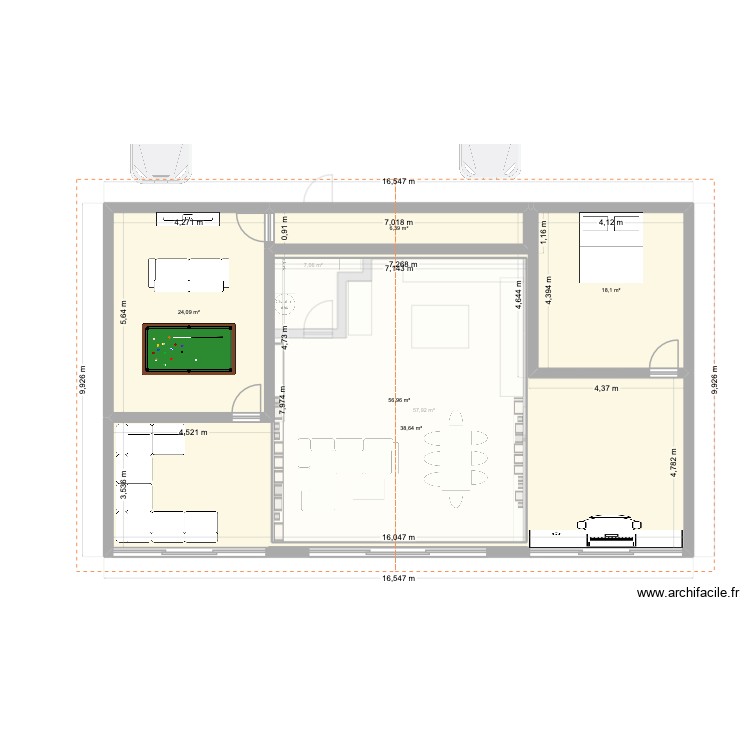 famille 5 plein sud 3. Plan de 0 pièce et 0 m2