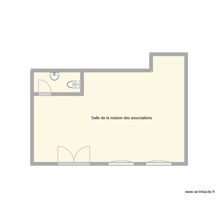 Maison des associtions. Plan de 2 et 14 m² Maison des associtions. Plan de 2 et 14 m²