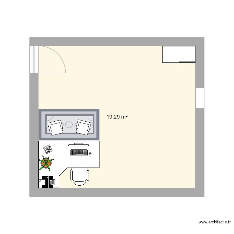 agencement de bureau. Plan de 0 pièce et 0 m2