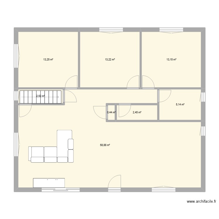 loc. Plan de 20 pièces et 331 m2