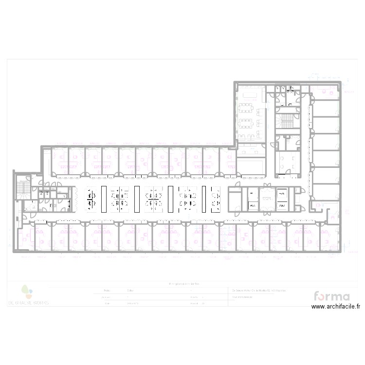 Sidley 5e. Plan de 88 pièces et 768 m2