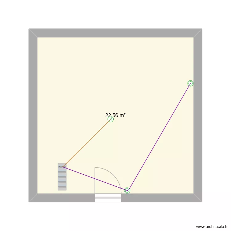 MAISON DE MARGAUX. Plan de 1 et 23 m² MAISON DE MARGAUX. Plan de 1 et 23 m²