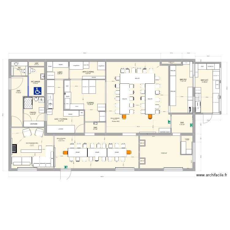 DDK FINAL. Plan de 21 pièces et 203 m2