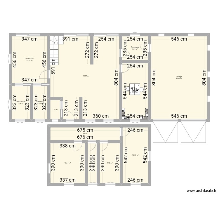 Maison. Plan de 0 pièce et 0 m2