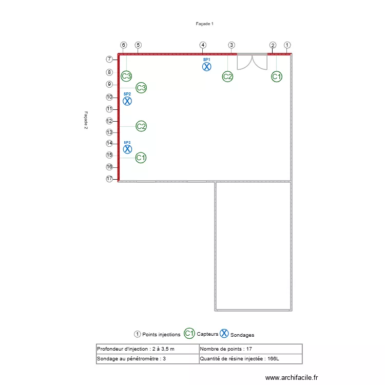 LAVING. Plan de 2  et 69 m²