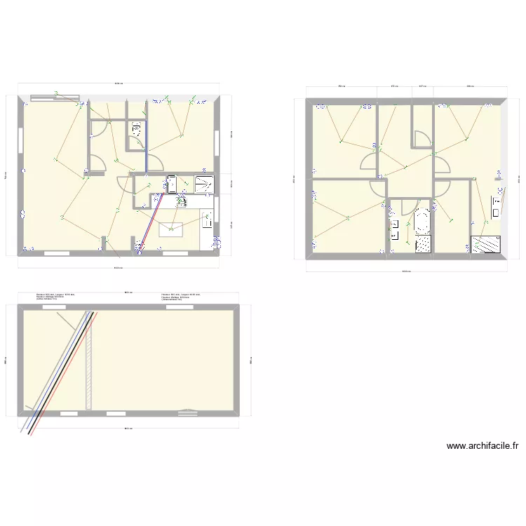 Bleizi. Plan de 14  et 188 m²