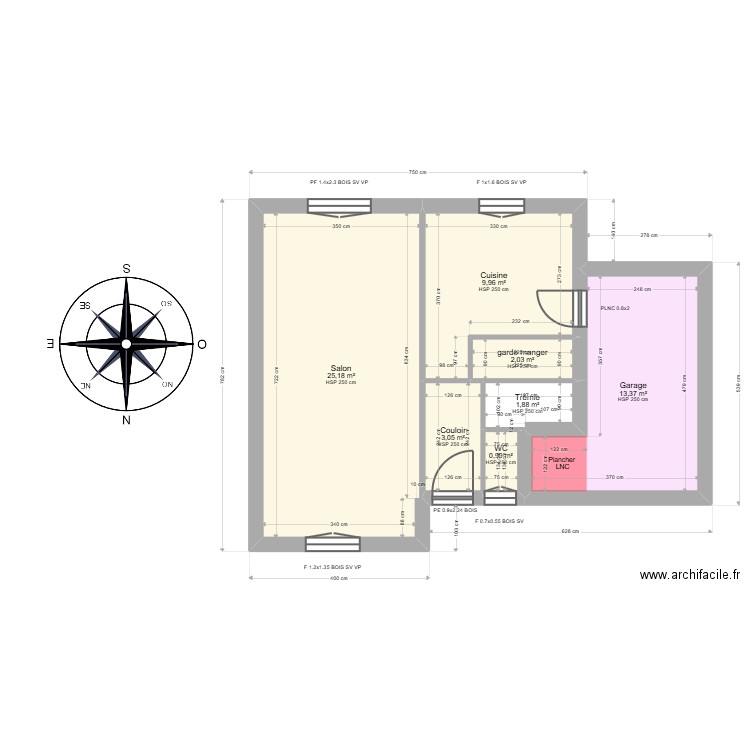 ML25003121 ZALAGH. Plan de 13 pièces et 98 m2