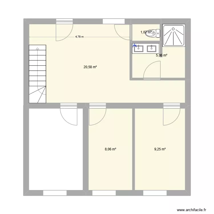 StAdele1er. Plan de 5 Pièces et 44 m² StAdele1er. Plan de 5 Pièces et 44 m²