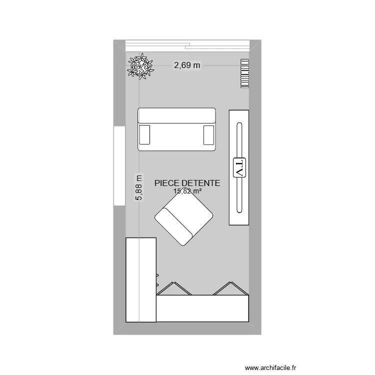 SALLE DETENTE 3. Plan de 