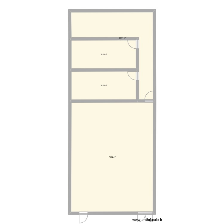 hjnnj. Plan de 4 pièces et 137 m2