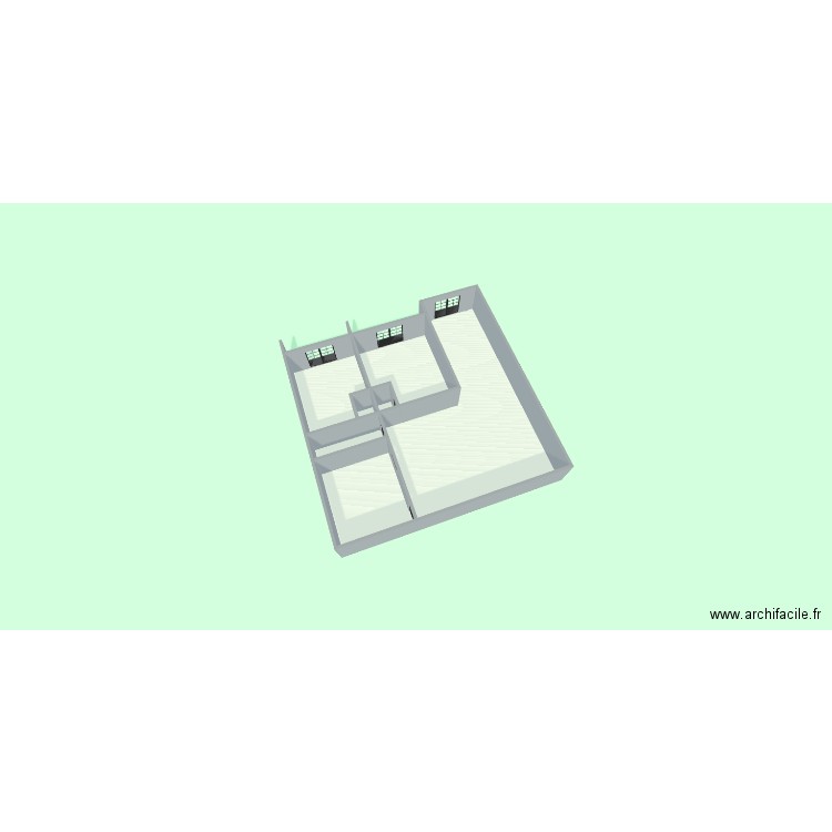 SOLO RDC. Plan de 6 pièces et 193 m2