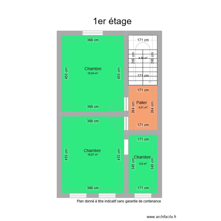 1er Palais 47. Plan de 5 pièces et 48 m2