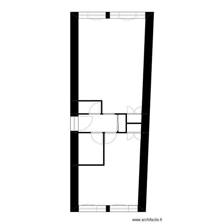 reboulet. Plan de 7 pièces et 50 m2