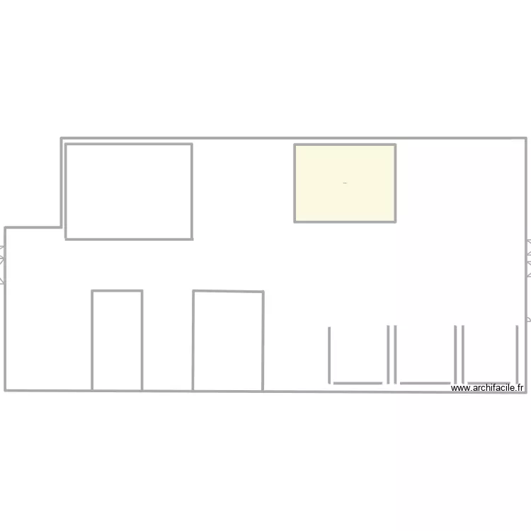 batiment 1. Plan de 1  et 297 m²