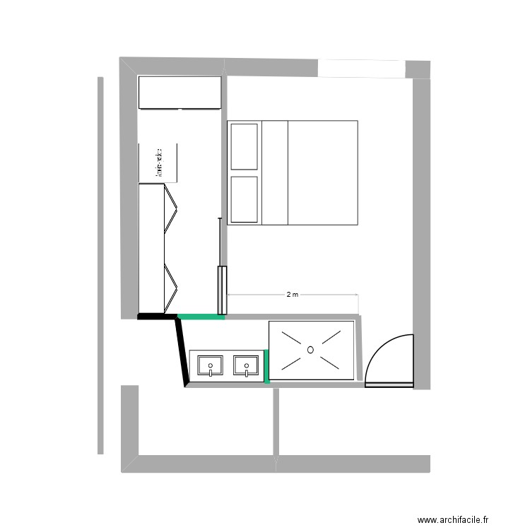 Chambre RDC. Plan de 0 pièce et 0 m2