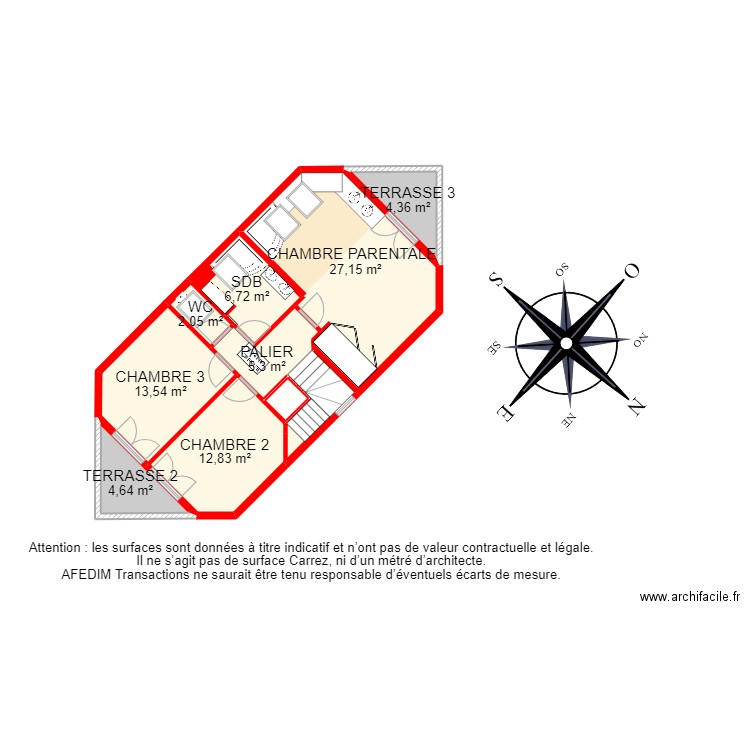 BI 14731 - . Plan de 34 pièces et 539 m2