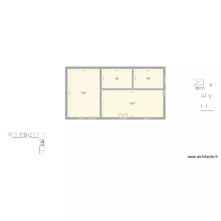 LEBBOS_Appt V0. Plan de 4  et 85 m²