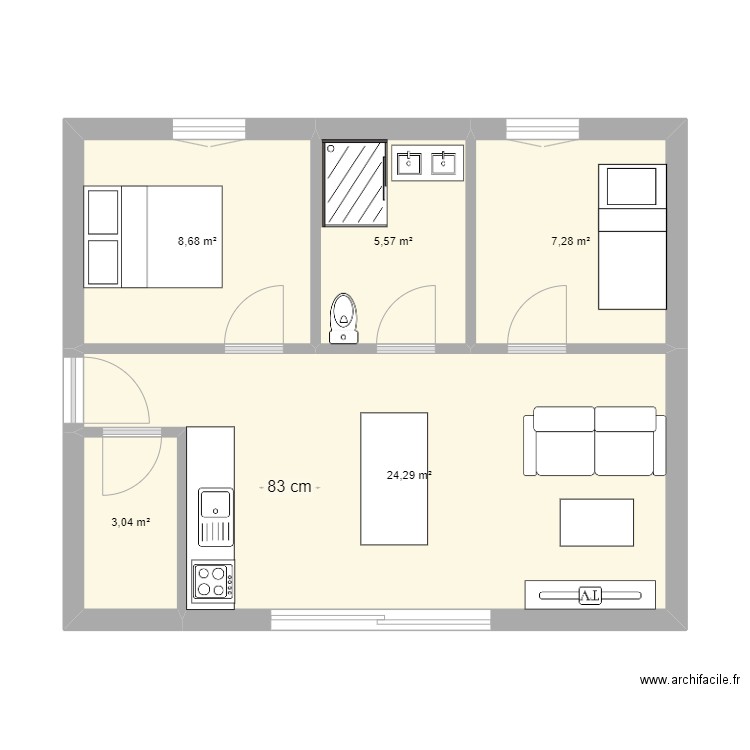 maisp. Plan de 0 pièce et 0 m2