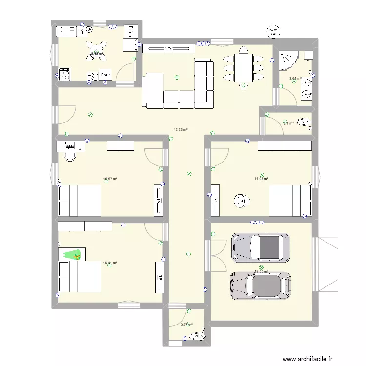 maison. Plan de 