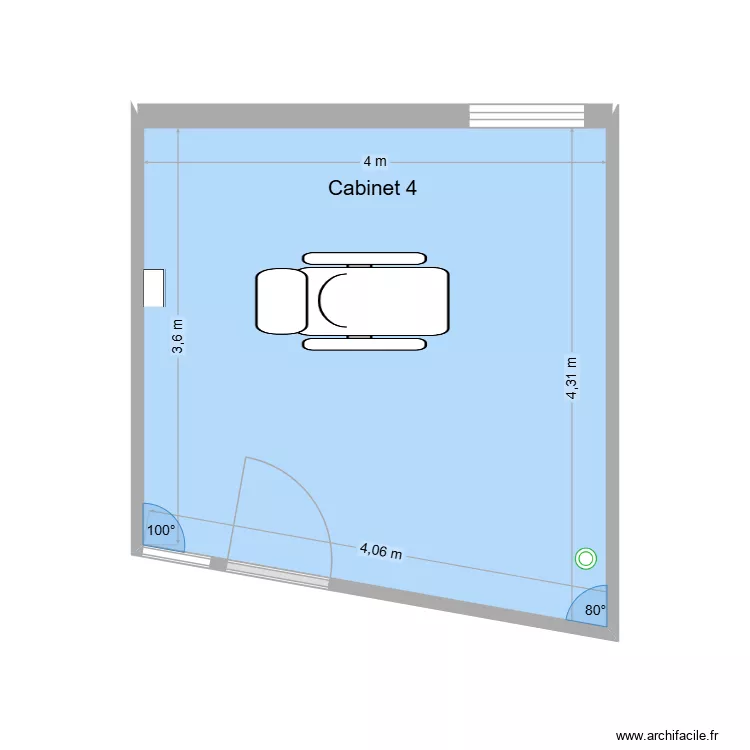 31186 Cabinet 4. Plan de 1 et 16 m² 31186 Cabinet 4. Plan de 1 et 16 m²