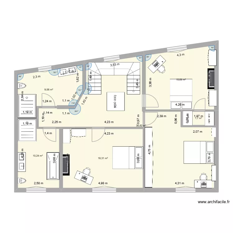LN - 2eme etage 26-10-25. Plan de 