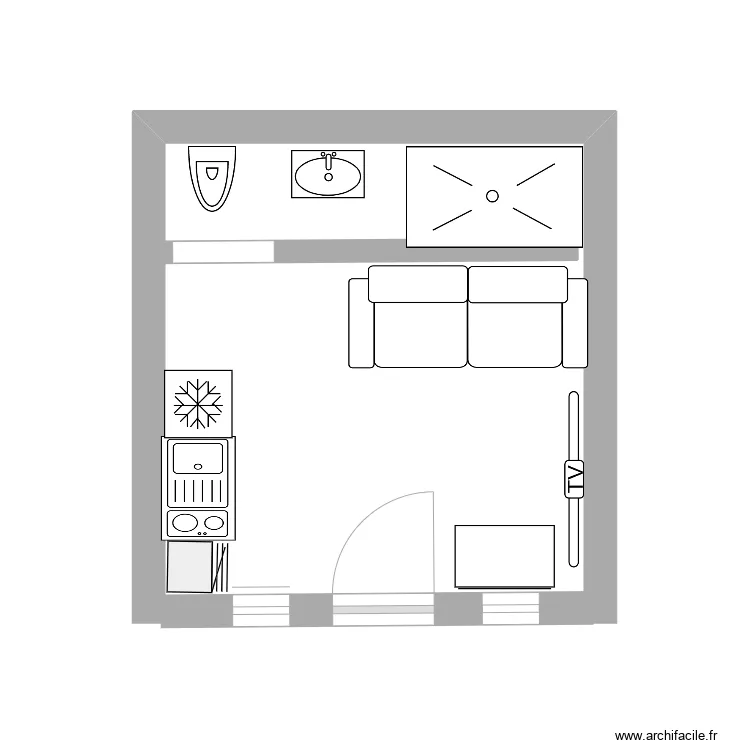 studio harboun. Plan de 