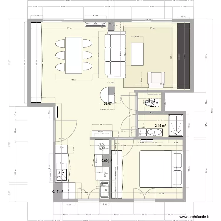 foch 2. Plan de 5 Pièces et 57 m² foch 2. Plan de 5 Pièces et 57 m²