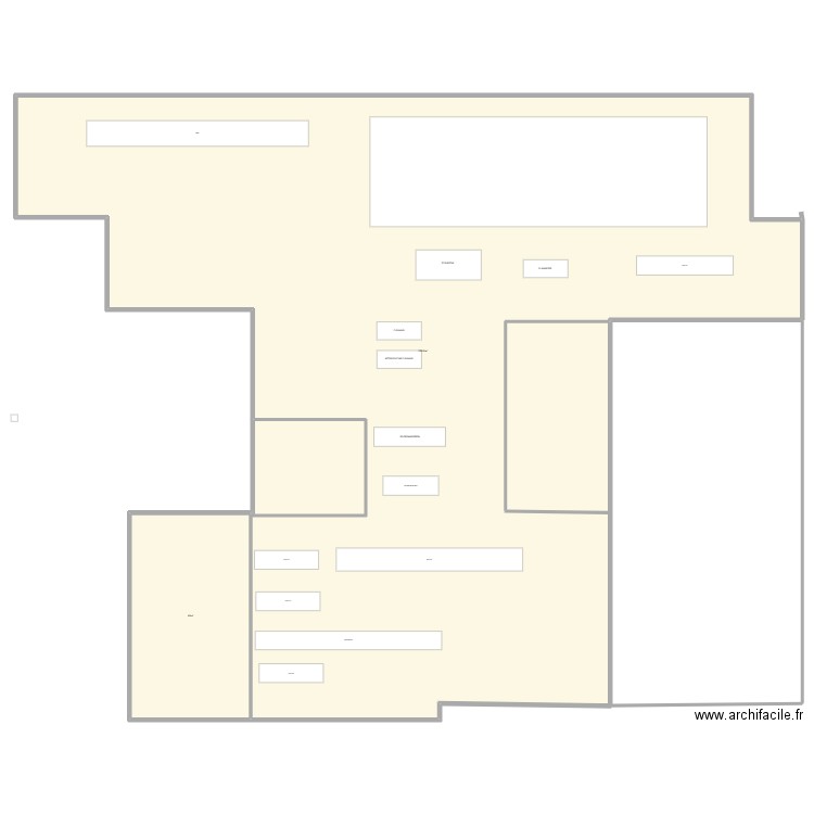 usine Pam. Plan de 2 pièces et -1783 m2