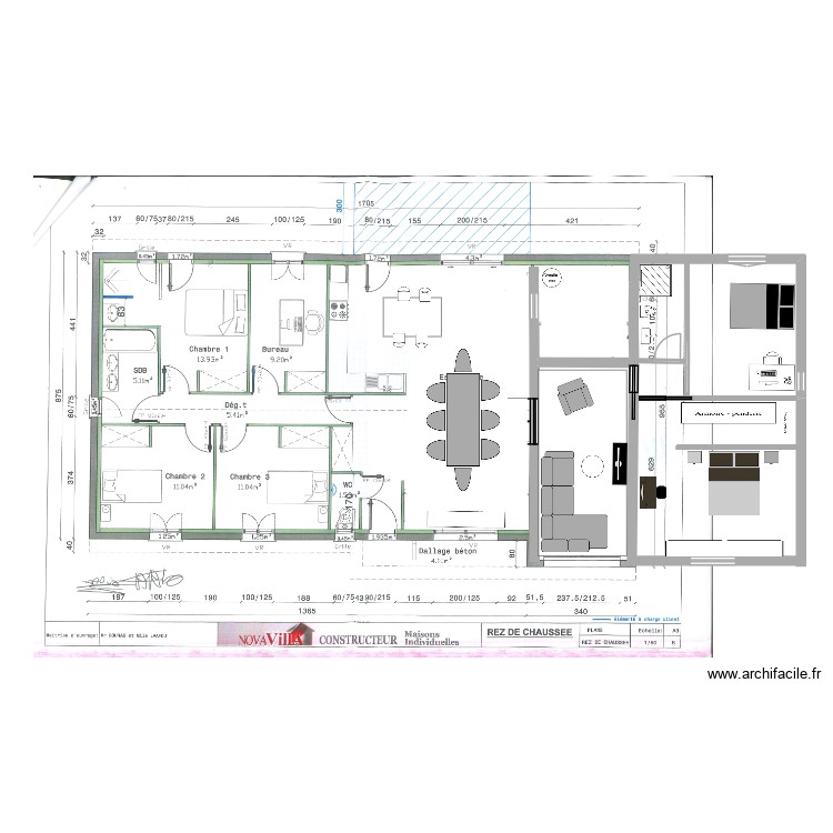 maison. Plan de 0 pièce et 0 m2