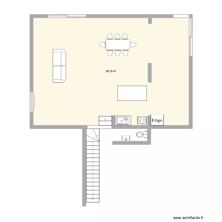 SALON 1. Plan de 1 et 65 m² SALON 1. Plan de 1 et 65 m²