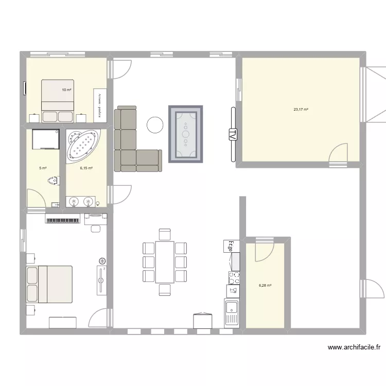 maison. Plan de 5 et 51 m² maison. Plan de 5 et 51 m²