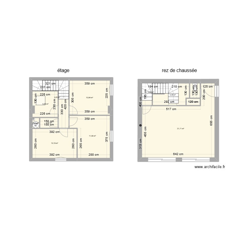 etage corentin4. Plan de 12 pièces et 87 m2